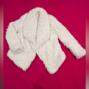 Ashley by 26 International White Fluffy Jacket